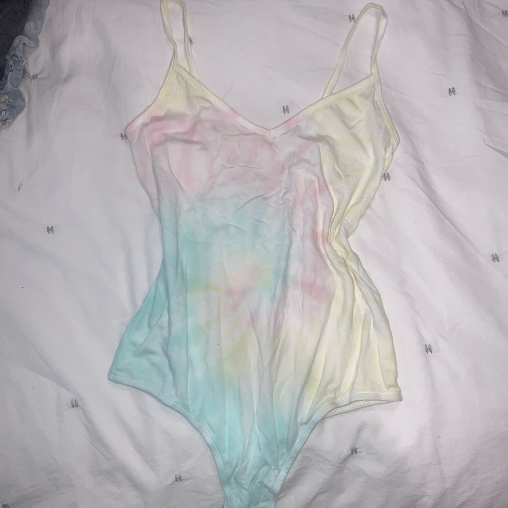 Tie-dyed bodysuit